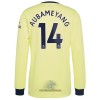 Officiële Voetbalshirt Arsenal Pierre-Emerick Aubameyang 14 Uit 2021-22 Lange Mouw - Heren